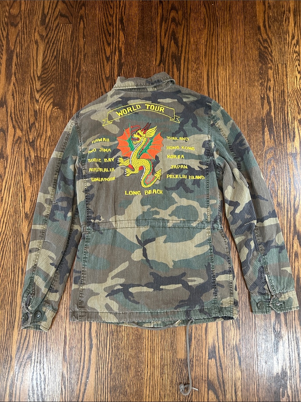 Alpha Industries Canvas Camo Souvenir Style Jacket